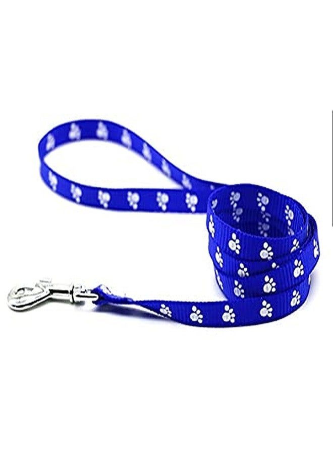 KittuPet Adjustable | Cute Paw Print Heavy Duty | No Pull Pet Back Clip Halter Harness and Leash for Small Dogs and Cats (S# (Chest 28 cm - 38 cm), Blue) - Image 4